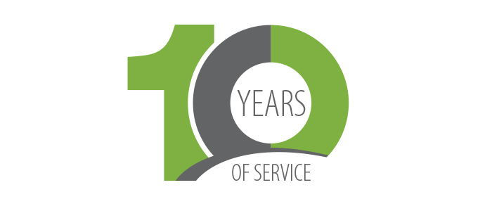 10 years of service